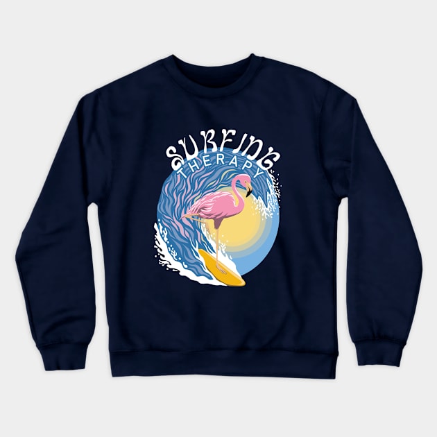 Surfing Therapy Crewneck Sweatshirt by TMBTM